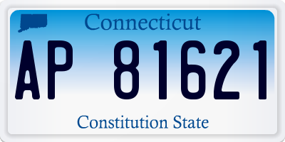 CT license plate AP81621