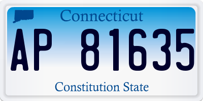 CT license plate AP81635