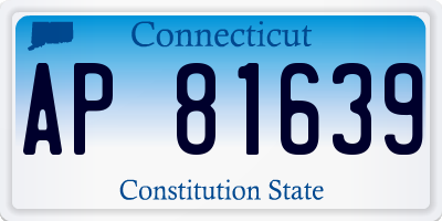 CT license plate AP81639