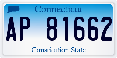 CT license plate AP81662