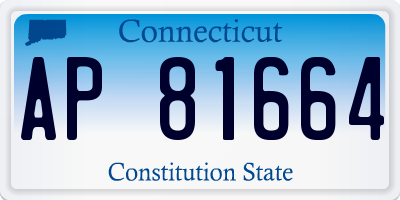 CT license plate AP81664