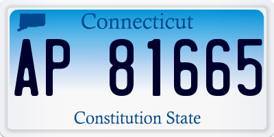 CT license plate AP81665