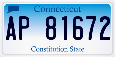 CT license plate AP81672
