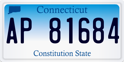CT license plate AP81684
