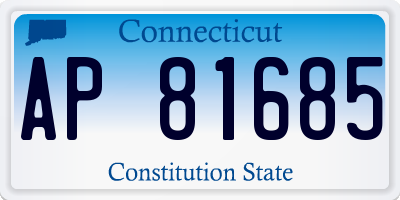 CT license plate AP81685