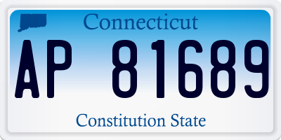 CT license plate AP81689