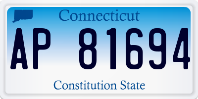 CT license plate AP81694