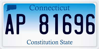 CT license plate AP81696