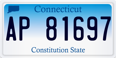 CT license plate AP81697