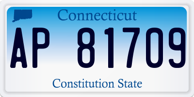 CT license plate AP81709