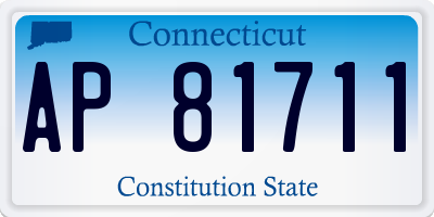 CT license plate AP81711