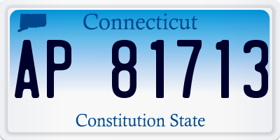 CT license plate AP81713
