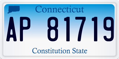 CT license plate AP81719