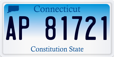 CT license plate AP81721