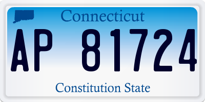 CT license plate AP81724