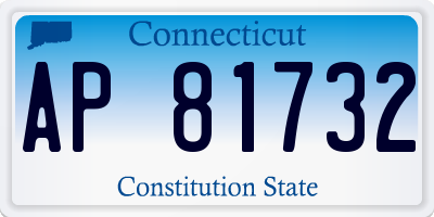 CT license plate AP81732