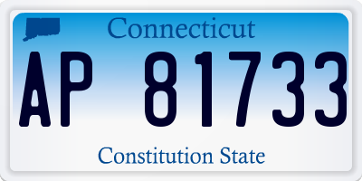 CT license plate AP81733
