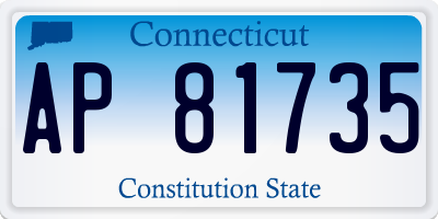 CT license plate AP81735