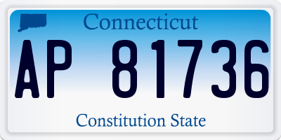 CT license plate AP81736