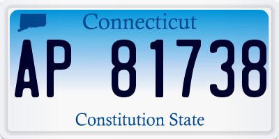 CT license plate AP81738