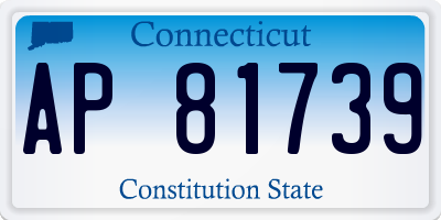 CT license plate AP81739