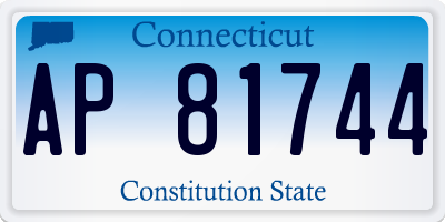 CT license plate AP81744