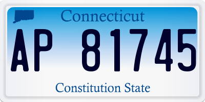 CT license plate AP81745