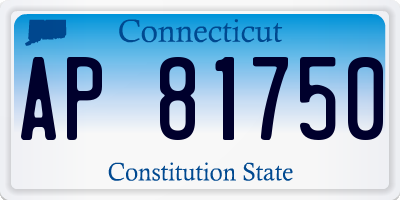 CT license plate AP81750