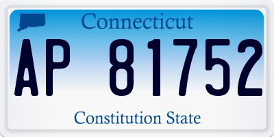 CT license plate AP81752