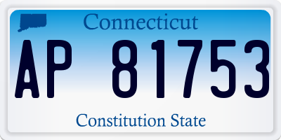 CT license plate AP81753