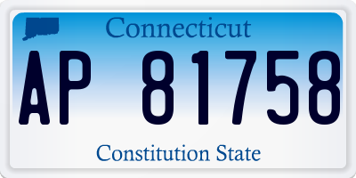 CT license plate AP81758