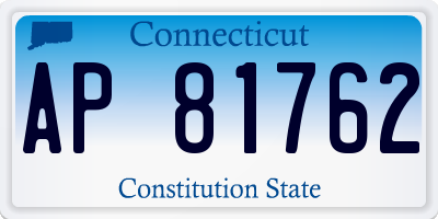 CT license plate AP81762