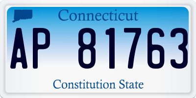 CT license plate AP81763