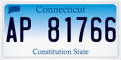 CT license plate AP81766