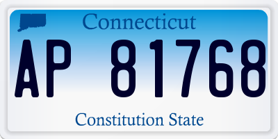 CT license plate AP81768