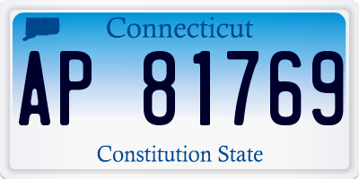 CT license plate AP81769
