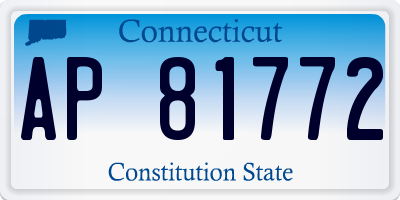 CT license plate AP81772