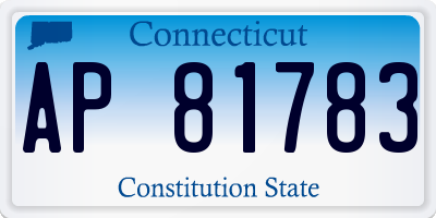 CT license plate AP81783