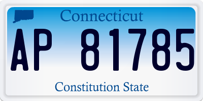 CT license plate AP81785