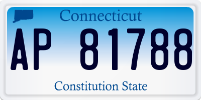 CT license plate AP81788