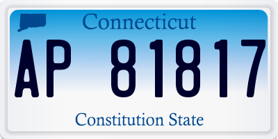 CT license plate AP81817
