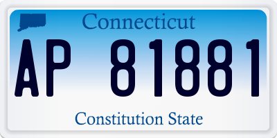 CT license plate AP81881