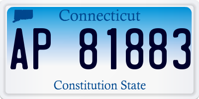 CT license plate AP81883