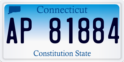 CT license plate AP81884