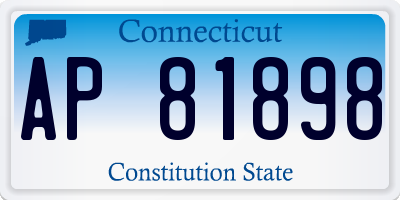 CT license plate AP81898
