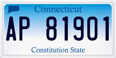CT license plate AP81901