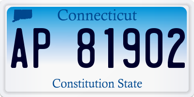 CT license plate AP81902