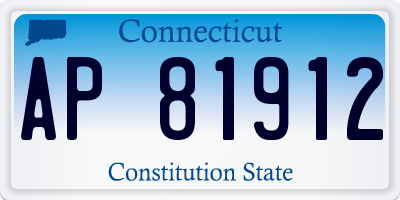 CT license plate AP81912