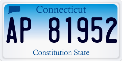 CT license plate AP81952