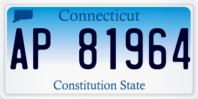 CT license plate AP81964